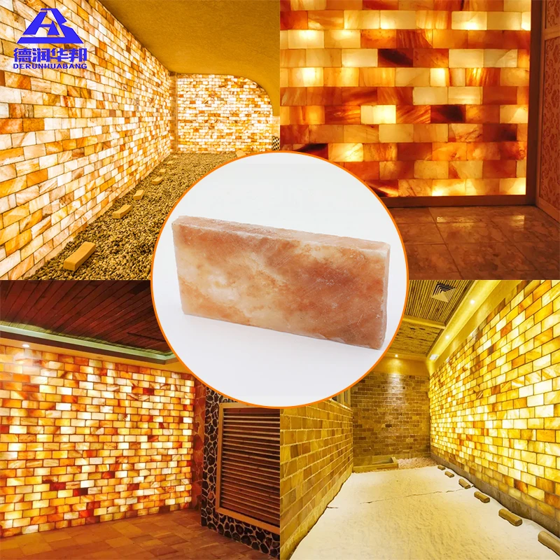 تُ wholesale بالجملة طوب الملح الوردي الطبيعي من الهيمالايا عنصر زخرفي صديق للبيئة لغرفة البخار ولشواية المحمصة