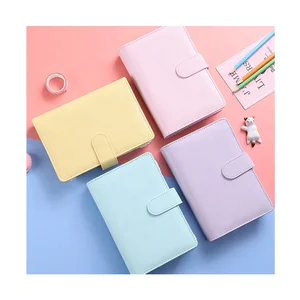 China Factories Custom Notebooks Pu Leather A6 Journals 6 Binder Wholesale Notebook 2026 Budget Planner