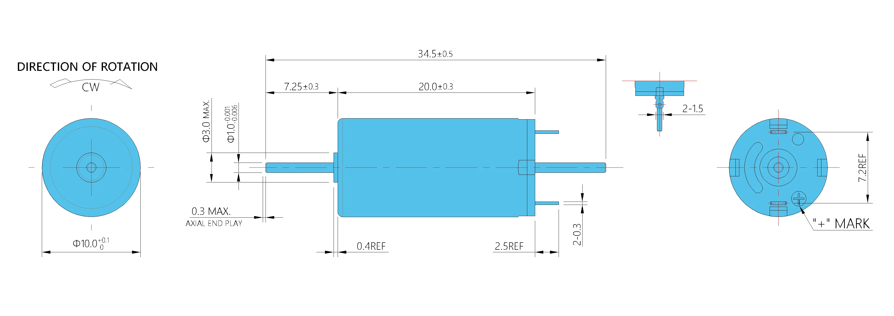 dc-brushless-motor-dc-coreless motor-double-shaft-motor-price