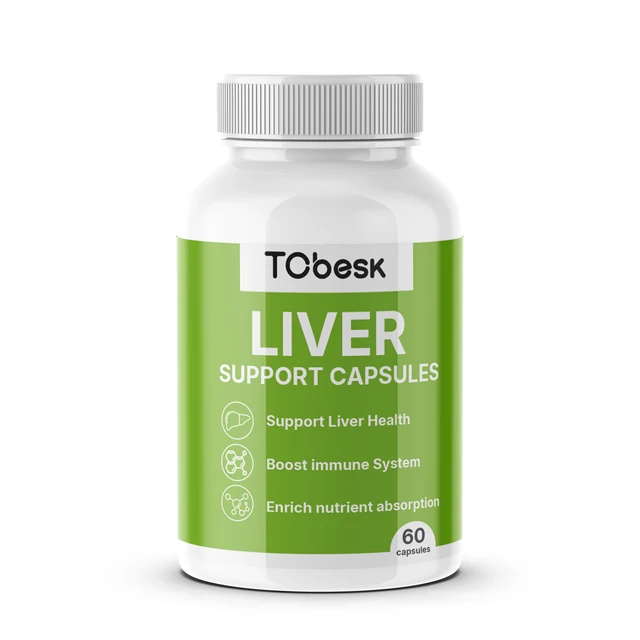 OEM/ODM Factory Supply Healthcare Supplement Private Label Liver Support Capsules for Adults Boosts Health Metabolism