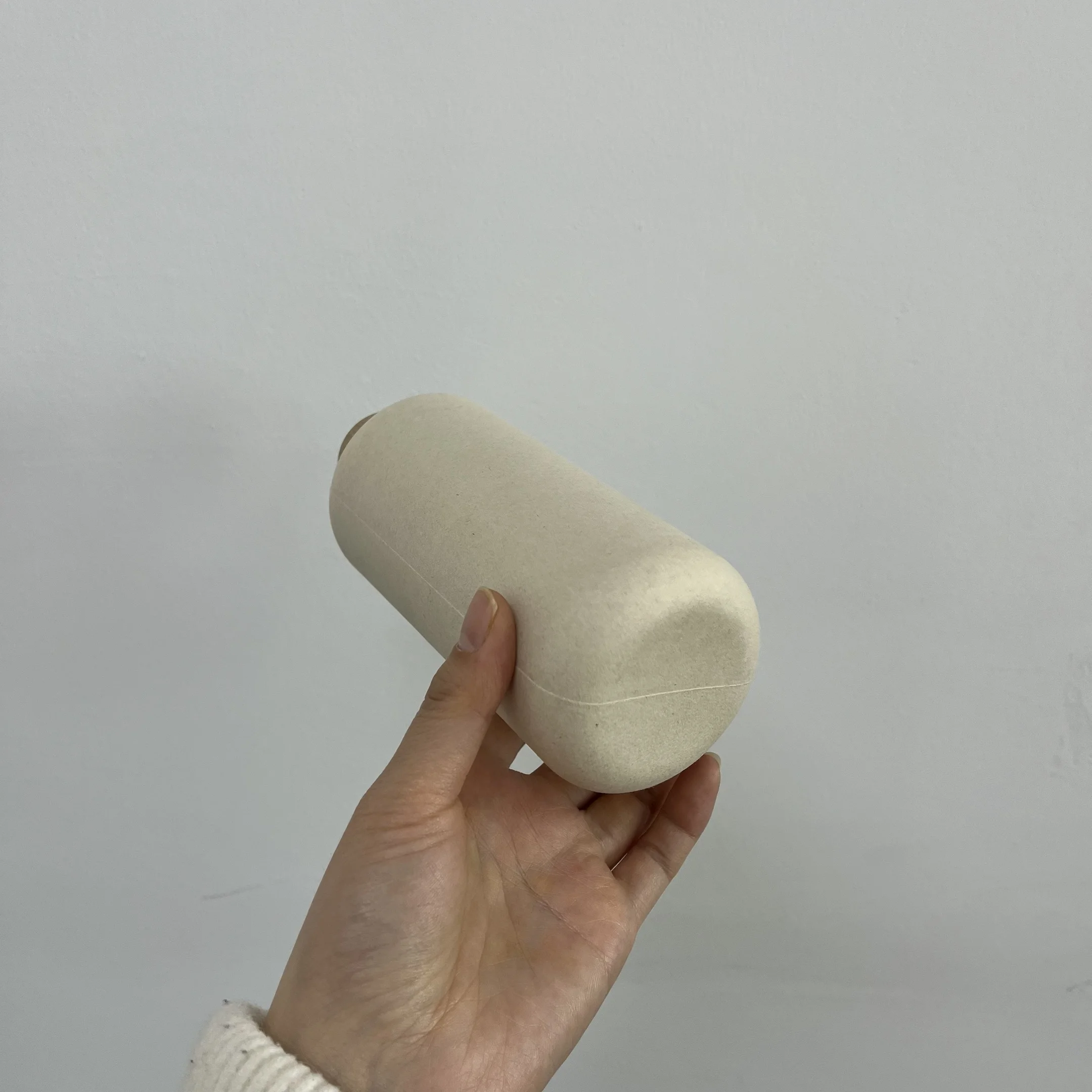 Customized Disposable Sugarcane Bagasse Pulp Compostable Biodegradable Bottle Cosmetic with Lid