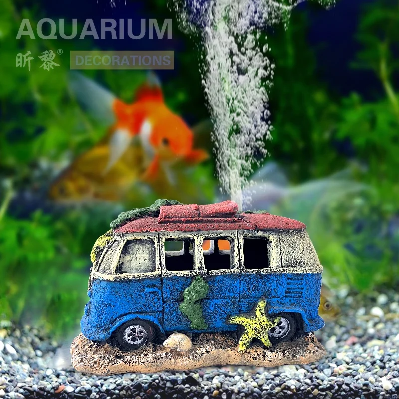 Aquarium Fish Tank Decor Ornament Small Resin Imitation