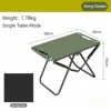 Green carbon steel tactical table + storage bag
