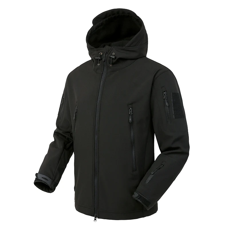 Tactical soft shell outdoor fishing mountaineering suit windproond rainproof multi-pocket jacket_voghion.com