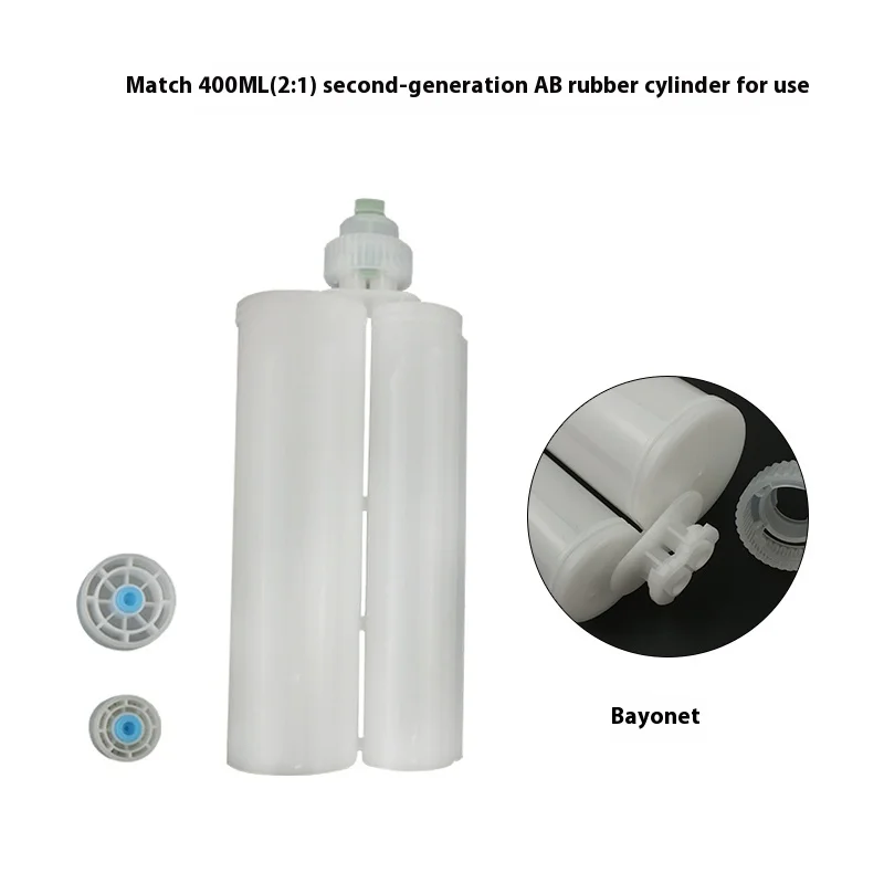 400ml Industrial/DIY Dual Component AB Glue Gun Steel Large Capacity Manual Syringe Glue Tube Pusher Sealant OEM Customizable