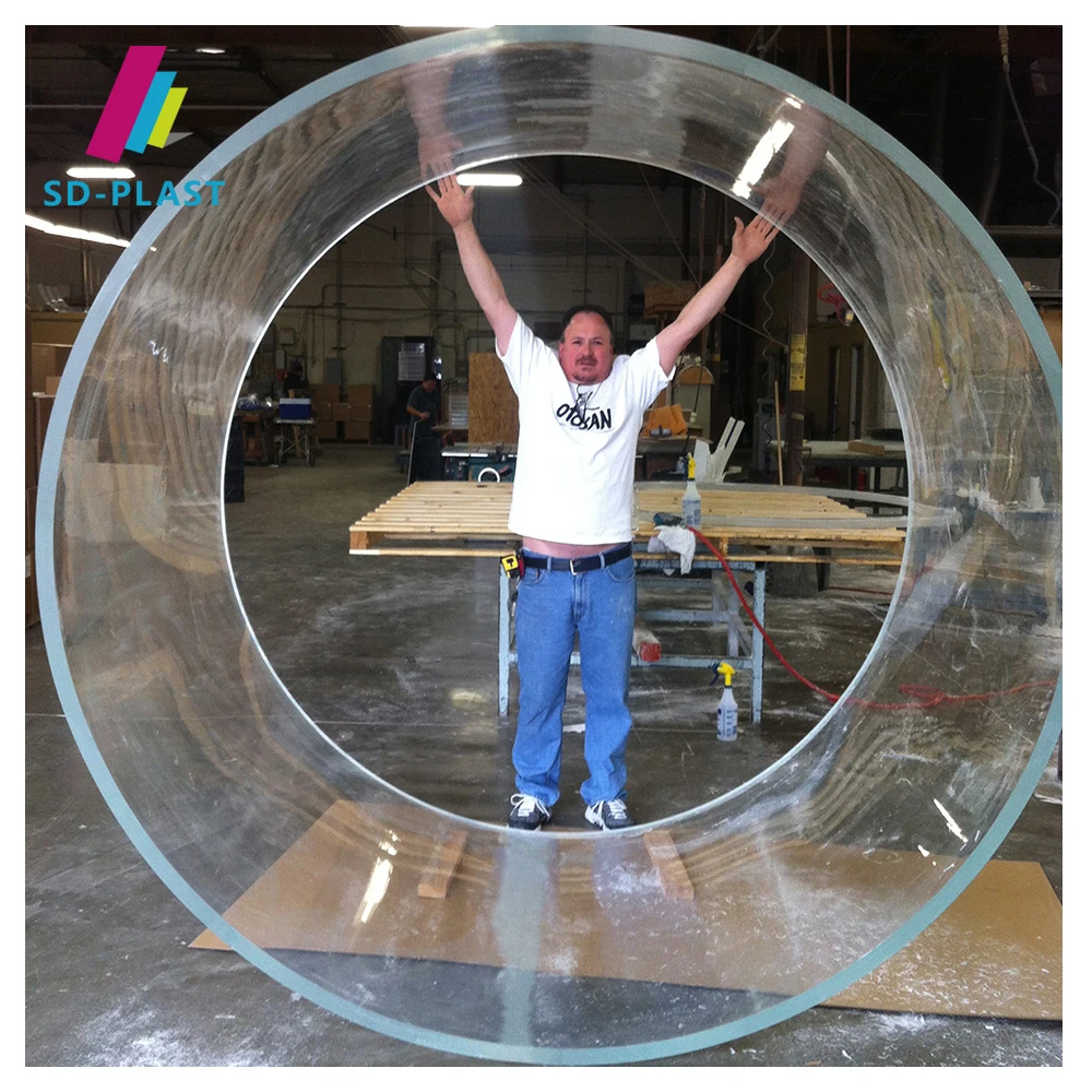 大型厚いアクリルガラス水槽湾曲トンネル水槽| Alibaba.com