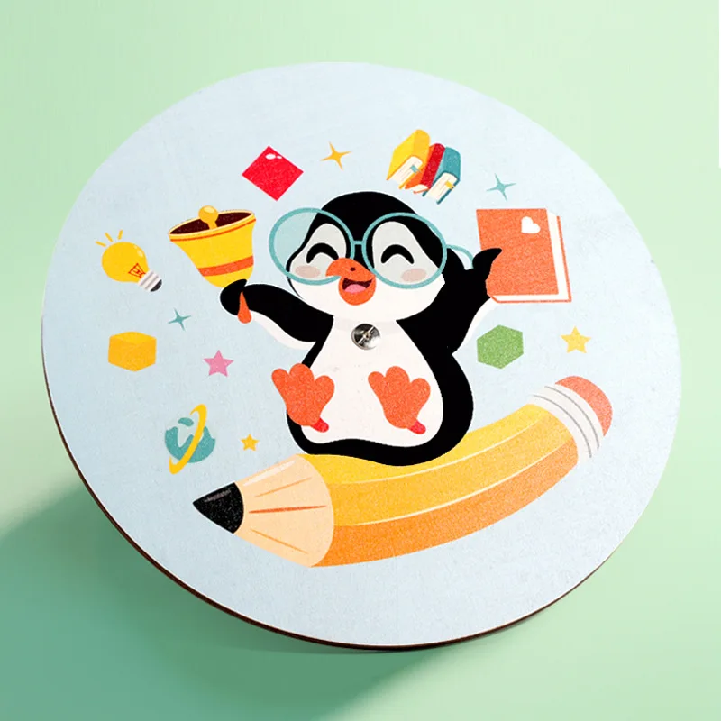 Kinder Frühförderungsspielzeug Farb- und Formenrad kognitives interaktives Spiel Montessori-hölzernes Drehteller-Spiel für Kinder