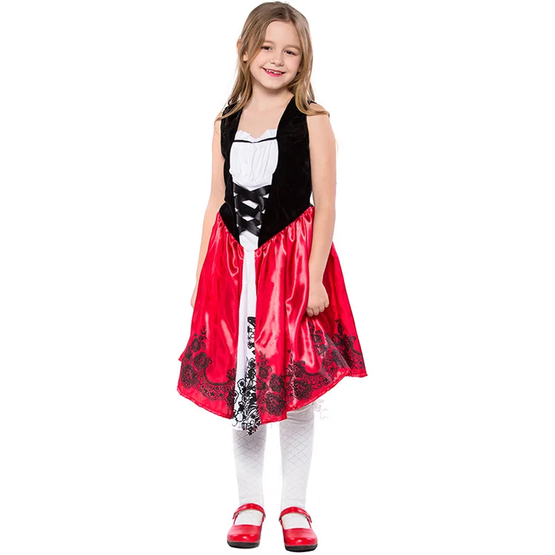 little red riding hood black dress LalaMira The Little Red Riding Hood - Red Velvet Hooded Cape Dress
