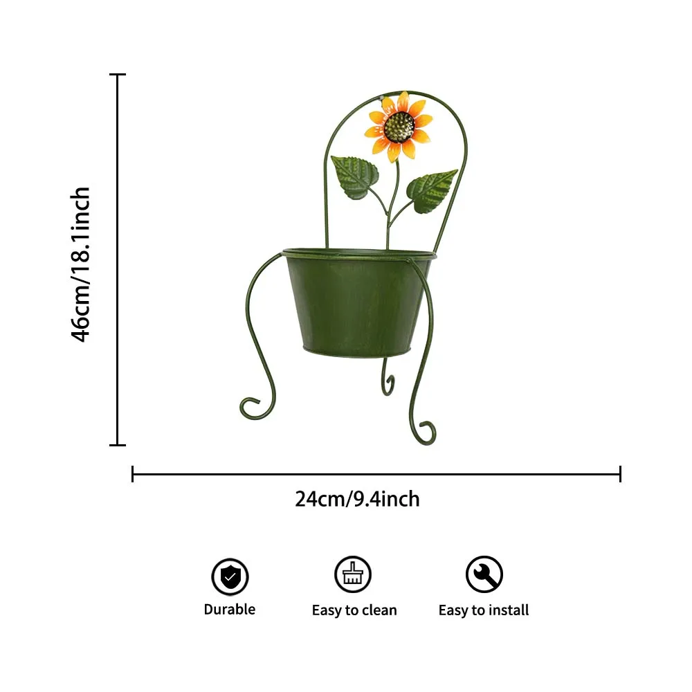 Balcony   Indoor Corner   Single layer Iron Flower Display  Metal Plant Pot 1