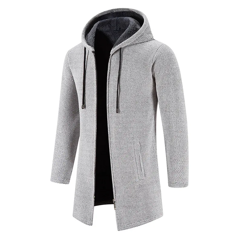 Hot Selg Long Sleeve Wholesale Warm Jacket Coat Windbreaker warm jacket for men Plus Size collar cardigan sweater_voghion.com