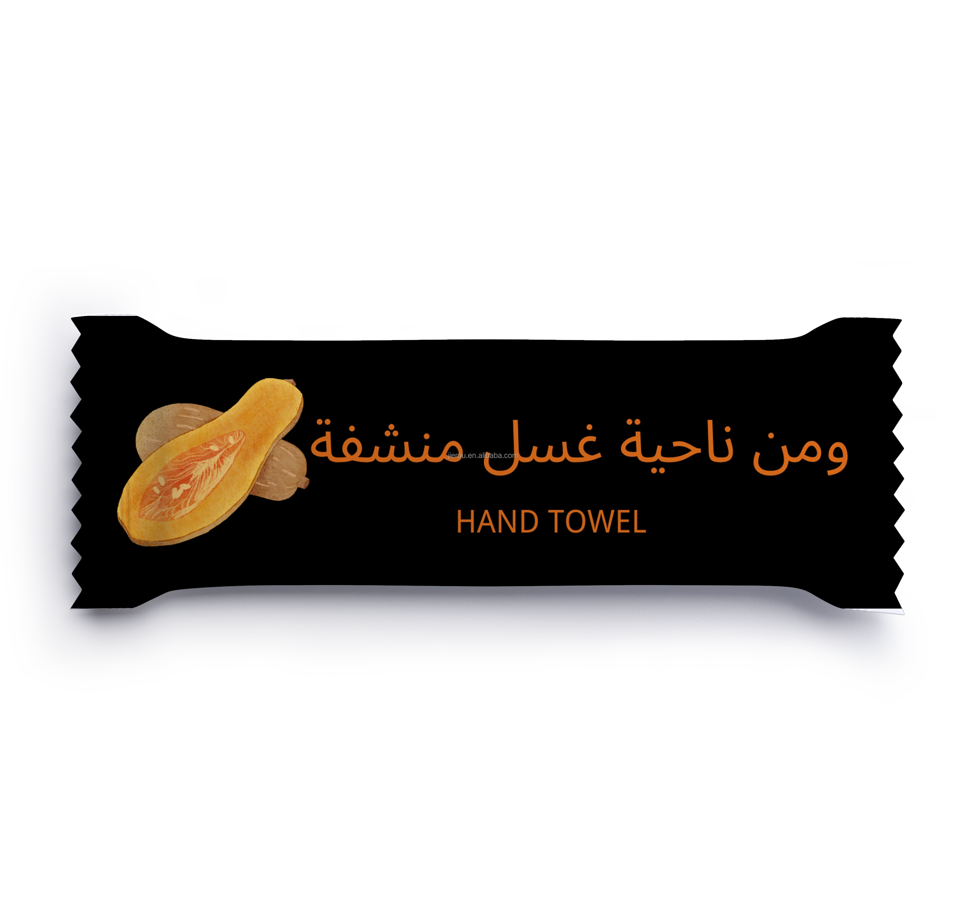 Custom Logo Airline KFC Individual Packing Wet Tissue Single Pack Fragrance Restaurant Wet Wipe for Hand