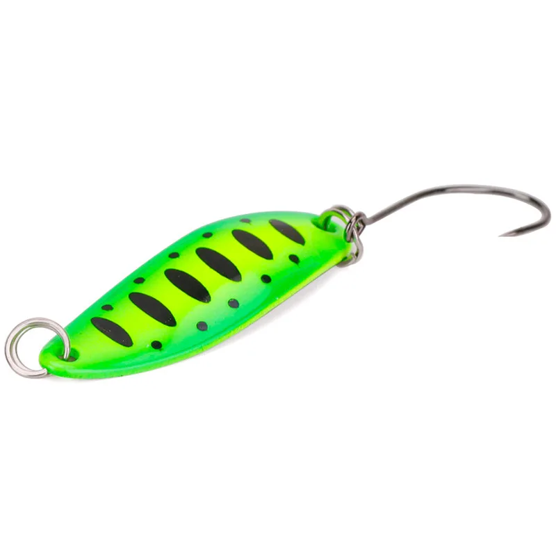 2.5g Pink UV Trout Fishing Spoon Lure - Single Hook Bait