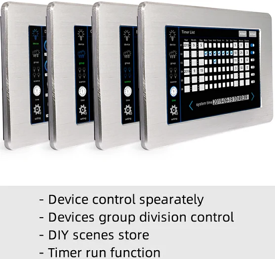 DMX Touch Screen Master Controller DMX501 DC12V DMX Console Stage Lighting Digital LED Light DMX Signal Line Manual SWITCH 876g