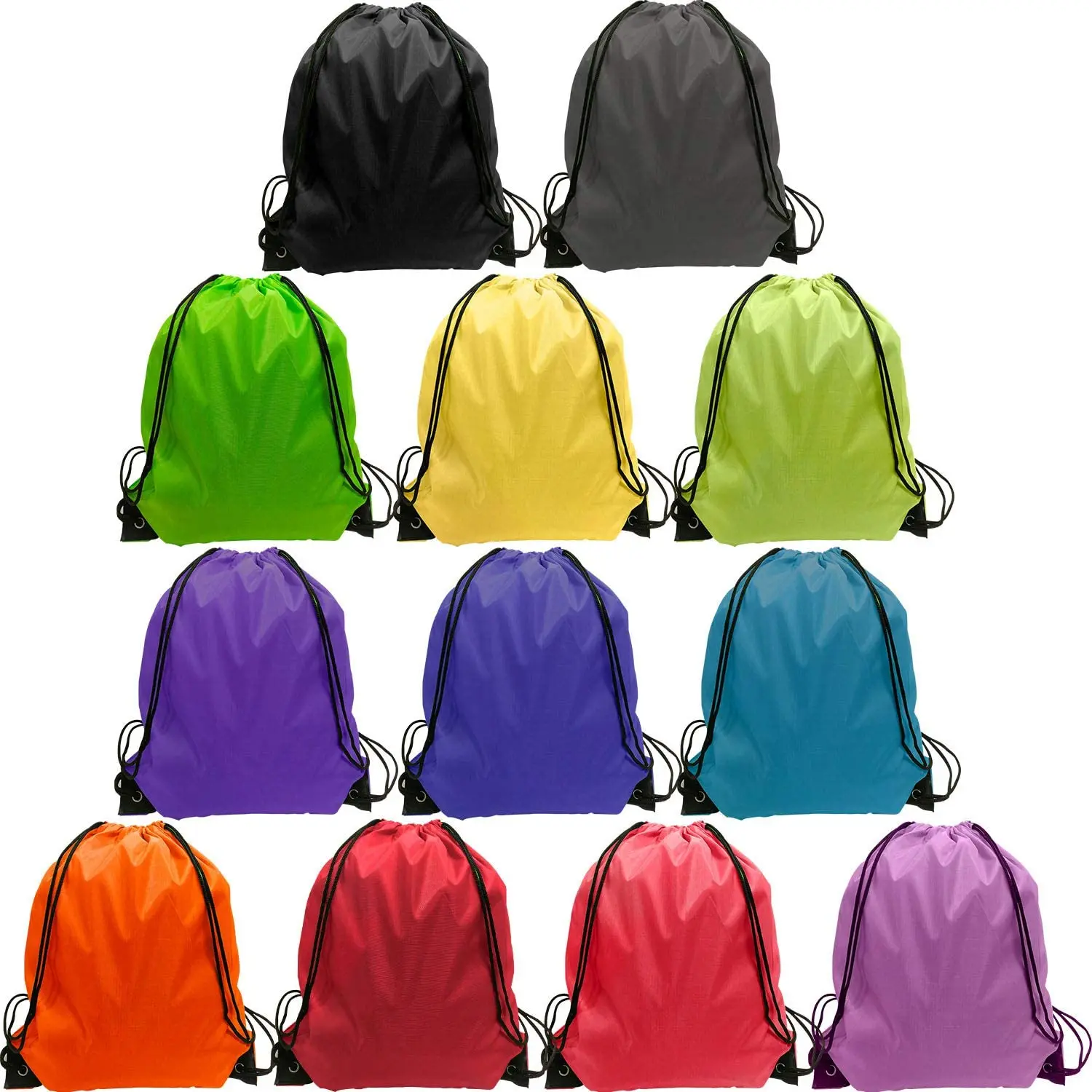 Factory Custom logo Sports Backpack Printing Draw String Bag for Promotional 210D Polyester