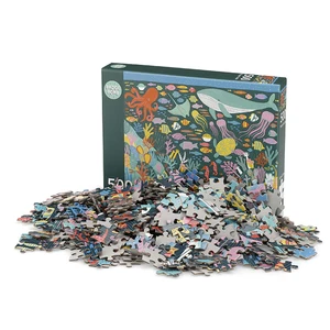Factory Custom Underwater World Children's Toys 500 Piece Puzzle Home Edition Printed Adult Children's Paper Puzzle