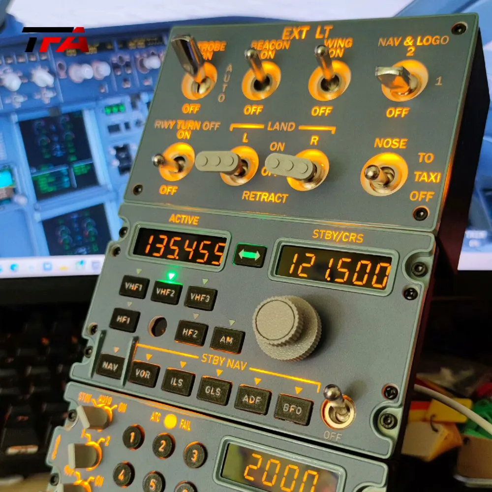 1:1 Scale Airbus A320 FCU + Left EFIS + Landing Gear & Lighting ...
