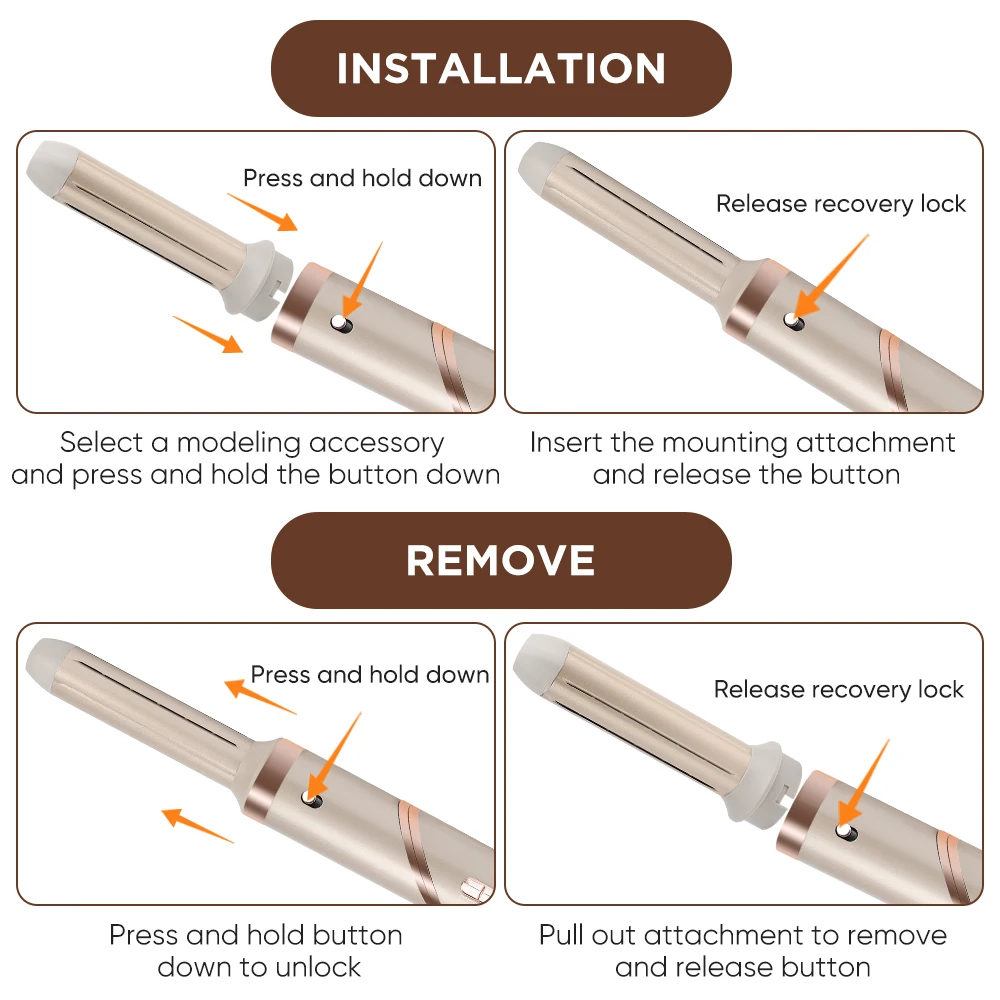 ヘアドライヤーブラシ6 in 1ヘアスタイラー110000RPM高速イオンヘア