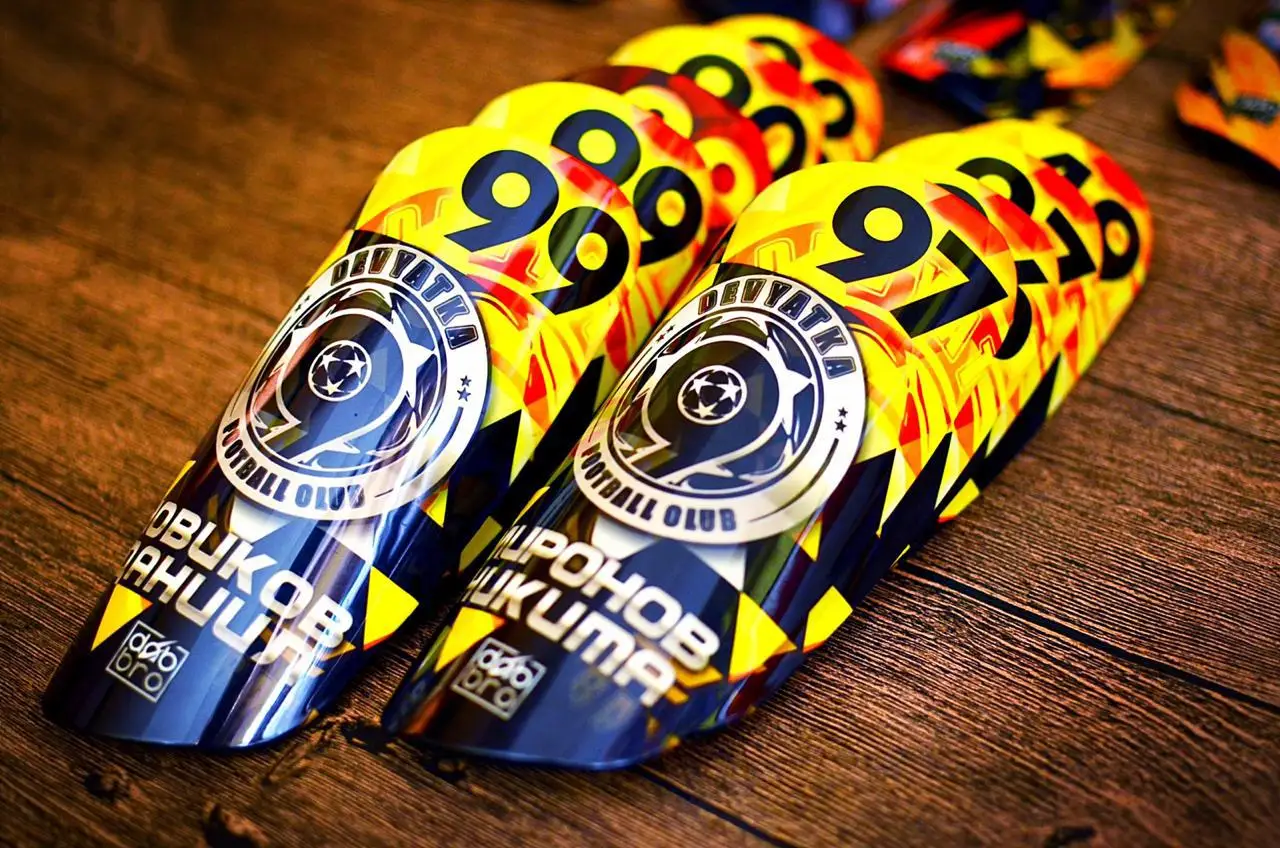 Actearlier Custom Sublimation Shin Guards Football Soccer Ball