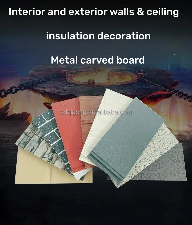 16mm Polyurethane Pu Foam Sandwich Panel Wall Paneling Decorative ...