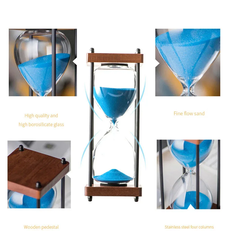 Creative Home Living Room Decoration Metal Vintage Sand Hourglass ...