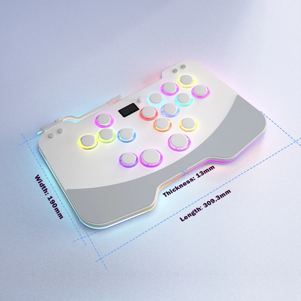 Duelpad Zen16 Leatheroid Ergonomic Hitbox for PC Fighting Stick