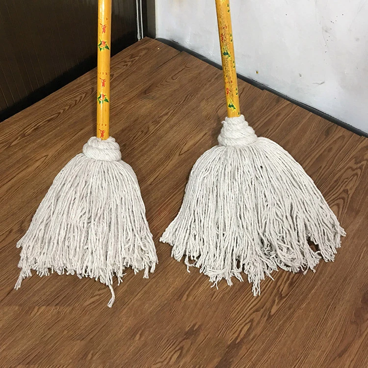 DS1999 Коммерческая промышленная влажная швабра с длинной ручкой из микрофибры для чистки пола хлопчатобумажная пряжа Швабра