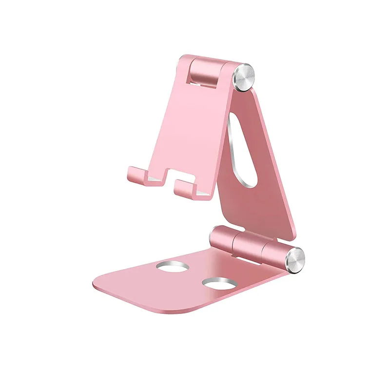 2021 best selling Foldable Aluminum Alloy Desk Mobile Phone Holder, Table Metal Stand 270-degree Ration Phone Holder Stand