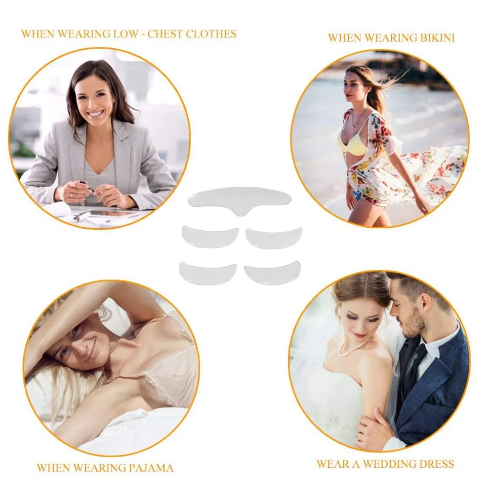 Transparent Overnight Anti Aging Patches Set Reusable Face Skin Care Medical Silicone Sleeping Patches for Wrinkles