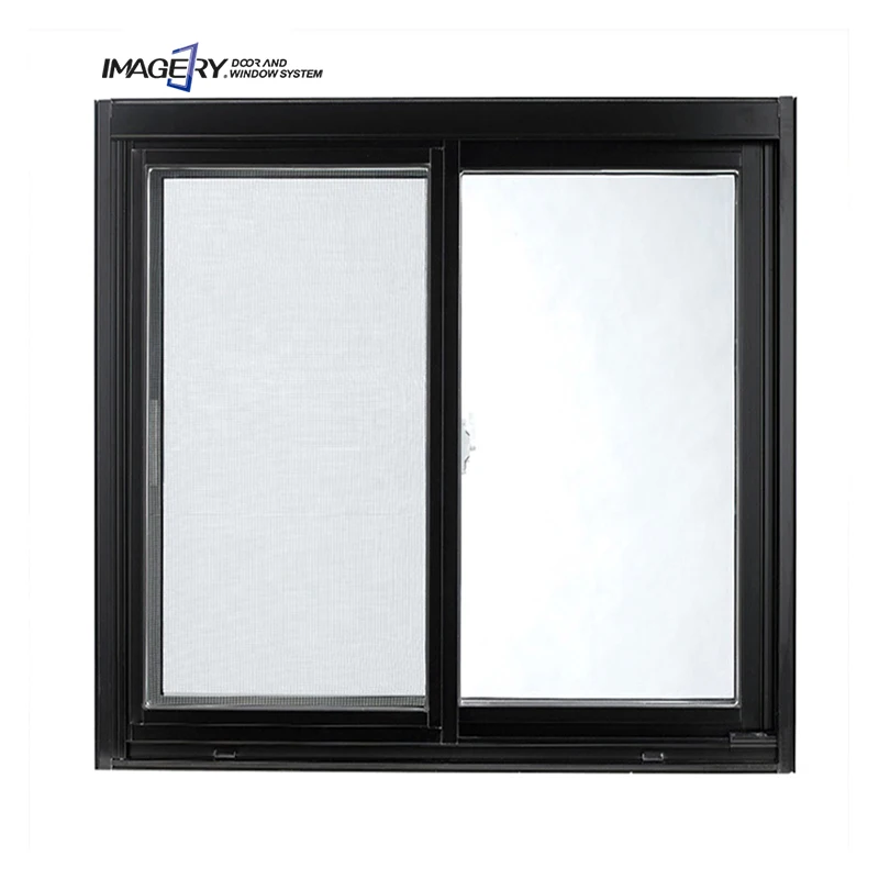 Latest Double Glazed Soundproof Horizontal Aluminum Glass Sliding Window Manufacturers Price in China