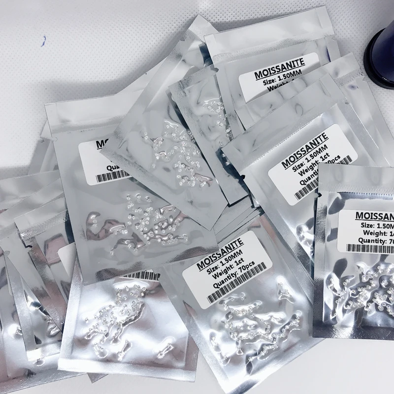 Diamant Moissanite 0.40 Ct Blanc IJ VVS Certifié GRA Neuf étiquettes