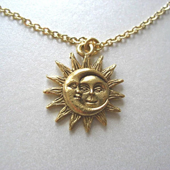 celestial sun necklace