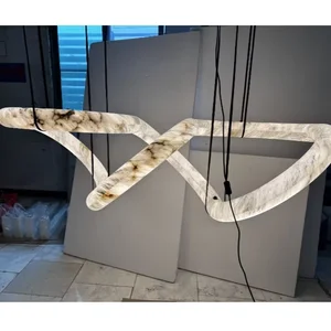 ECOJAS Alabaster New Design High Quality Chandelier for Villa Hotel Living Room Lighting