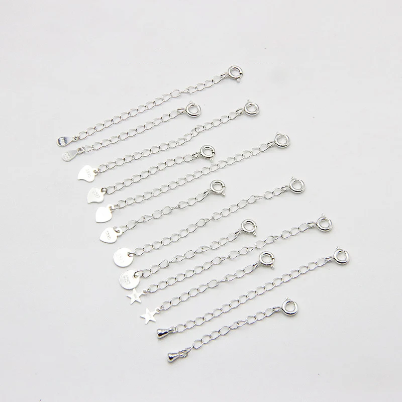 Silver Chain Extender Adjustable Authentic 925 Sterling Silver