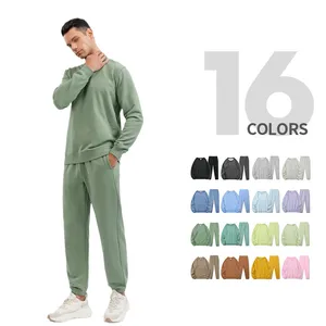 Unisex Athletic Jumpsuit Sweat and Jogger Two Pieces Set Sweat Suit Tracksuits for Men