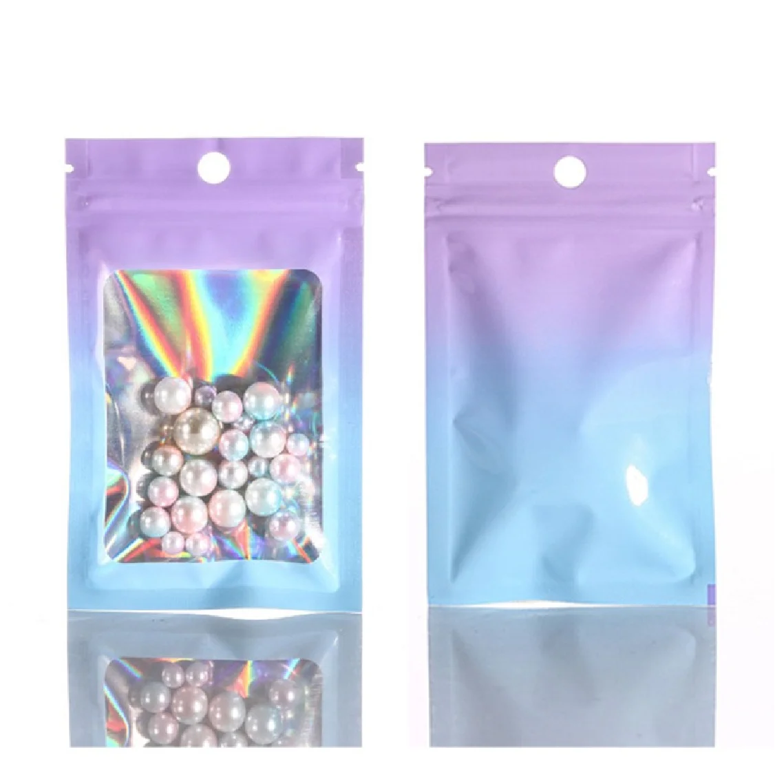 Gradient Bone Bag Aluminum Foil Laser Jewelry Packaging Bag Sealed Bag