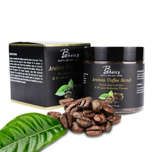 2026 Custom Private Label Skin Brightening Coffee Scrub Exfoliating Sea Salt Body Scrub