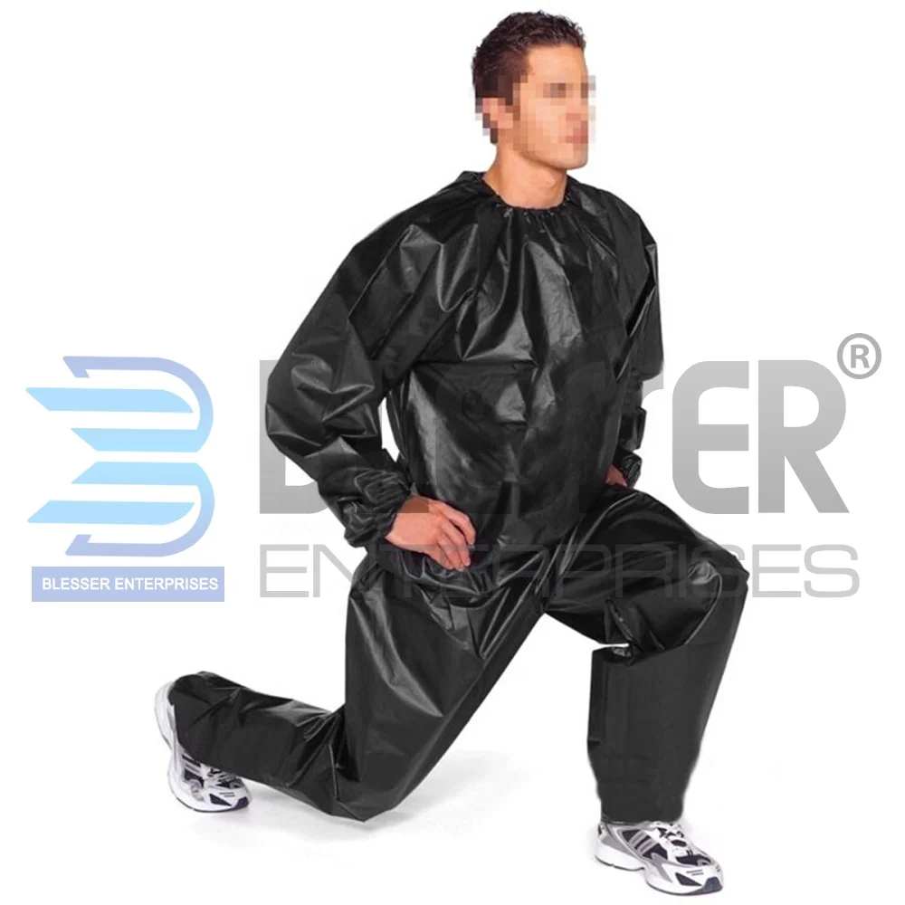 HEAVY DUTY SAUNA SWEAT SUIT EXERCISE GYM SUIT FITNESS ANTI RIP WEIGHT LOSS