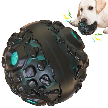 Chinese Manufacture Meteorite Molar Ball Pet Teething Chew Toy Chewers Tooth Cleaning Indestructible Ball Dog Toys