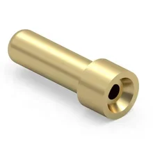 precision turning parts solder brass contact pin receptacle 0529-0-15-15-10-27-10-0