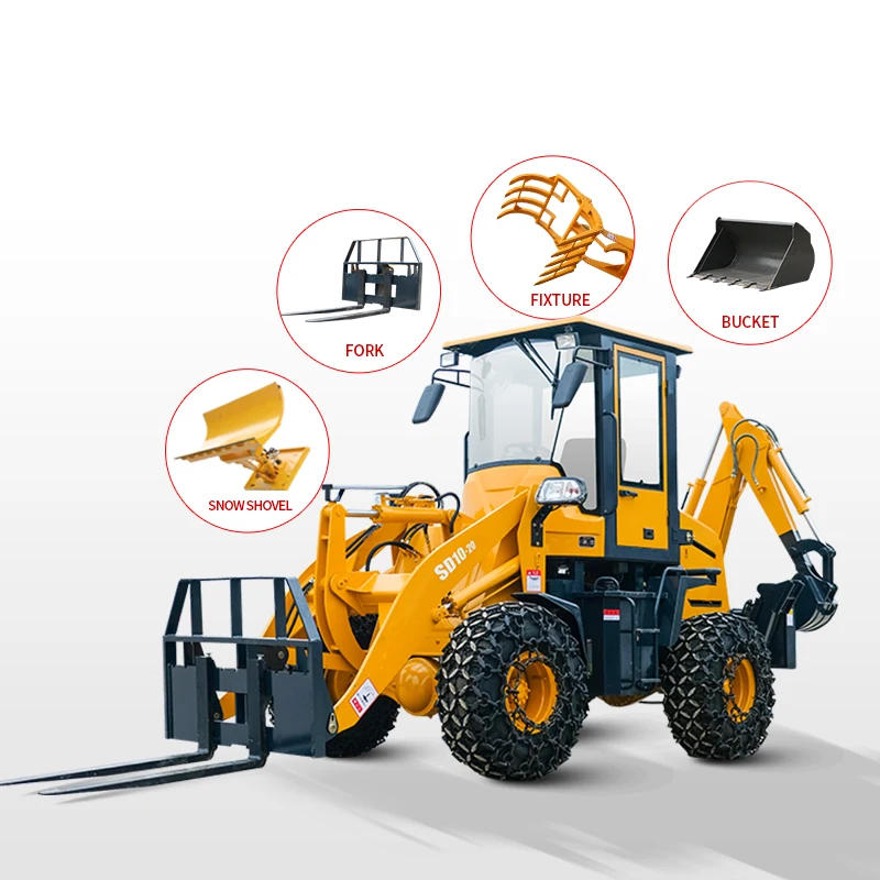 Одобренный CE Китайский Лидер продаж 3X модель JDL10-20 погрузчик с обратной лопатой 3 тонн Колесный китайский экскаватор-погрузчик для