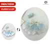 Abito blu con accessori papillon