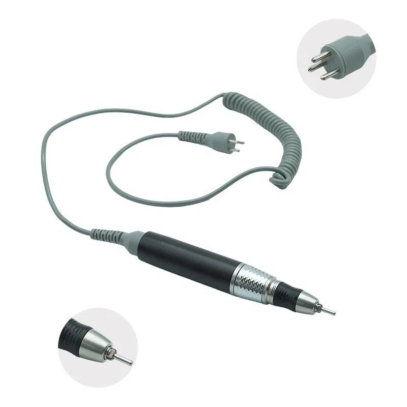 product brand quality original replace 28000rpm kp series mani kp65 pro hand piece strong 5ncm brushed metal kp65 nail drill handpiece-4
