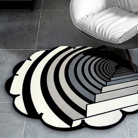 3D Vortex Carpet Living Room Carpets Funny Doormat Corridor Entry