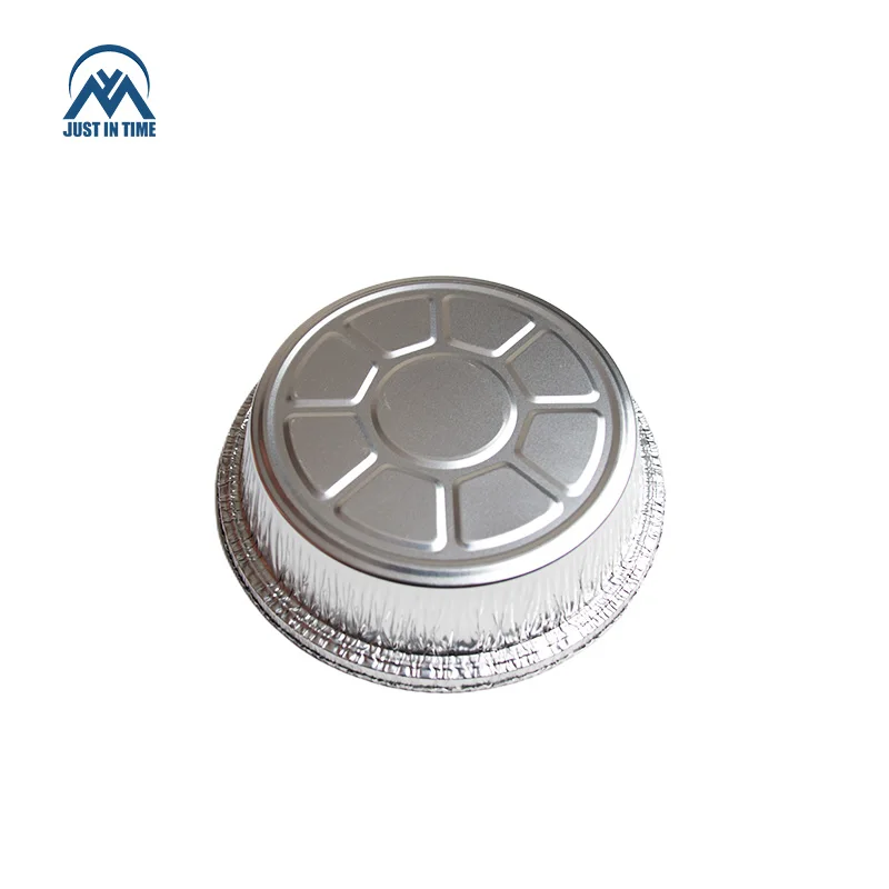 Export Aluminum Foil Tray Container Plate Pizza Pan Baking Disposable Food Packaging Aluminum Foil Round 9 Inch Customize Takeaway Food Free Offer Accept