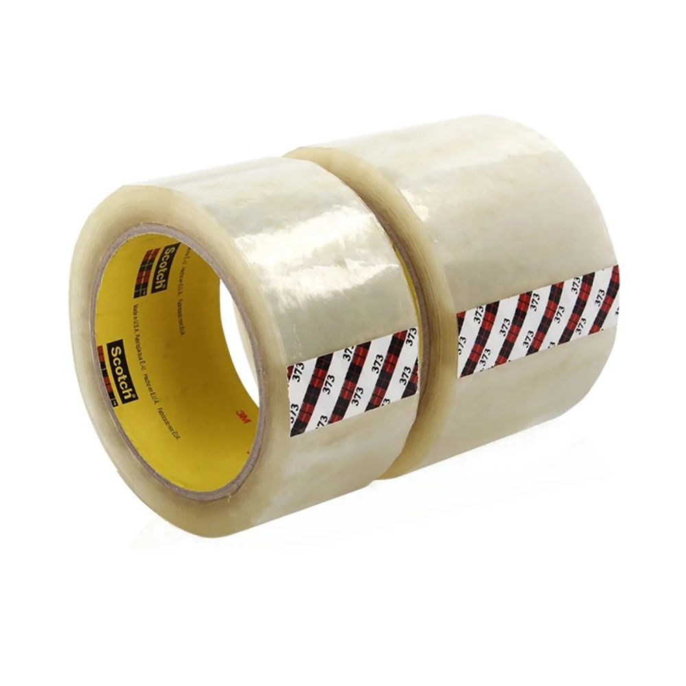 3M High Performance 373 Box Sealing Tape PVC for Heavy Duty Packaging Polypropylene Backing
