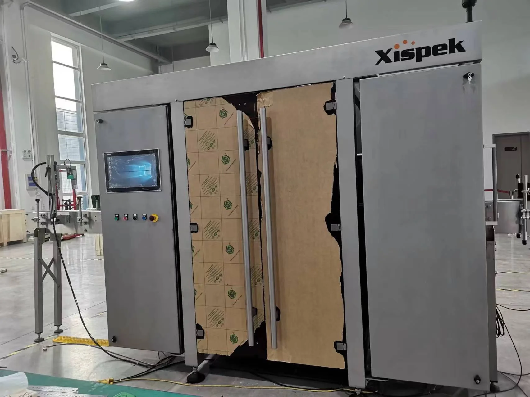 Quality Control Inspection System Machine with Inspection Camera Empty Glass Bottle for Beverage & Wine Production