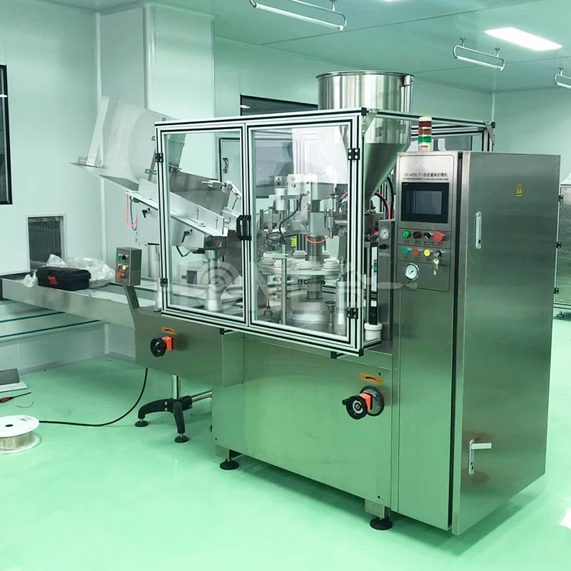 HY-A400 полностью автоматический Косметический Крем тюбик зубной пасты, наполняющая и запечатывающая машина, машина для наполнения и запечатывания пластмассовых туб для продажи