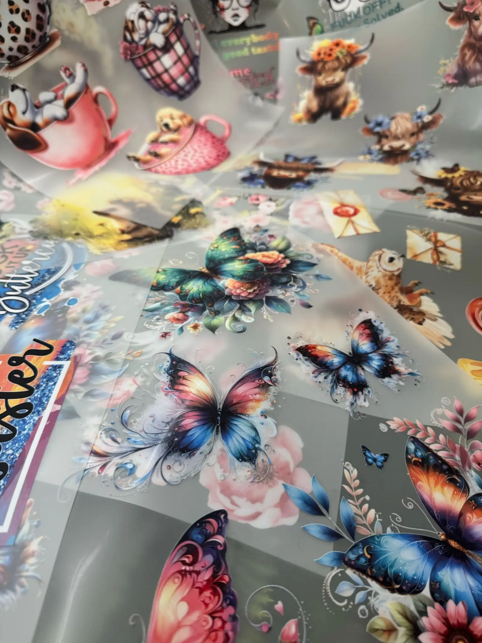 Lansong Small Size Pink A3 DTF Inkjet Printer T-Shirt Printing Machine T-shirt Clothes Pants Pillow Shoes Jeans Printing factory