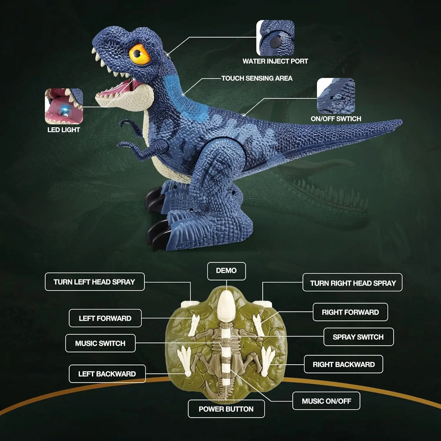 アニマルゾーン RC ティーレックス 恐竜王 ティラノサウルス