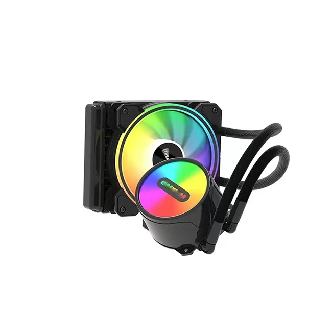 Desktop Computer Water Cooler Cpu With Screen 120mm Rgb Fan Pwm 150W PC CPU Liquid Cooling Aio Cooler Water Cooling Radiator